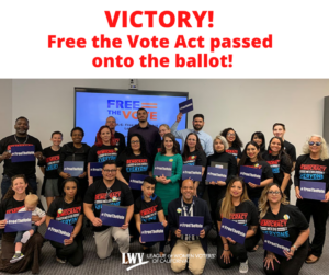 Free the vote, voting rights, california, voting, formerly incarcerated, League of Women Voters, elections, cavotes